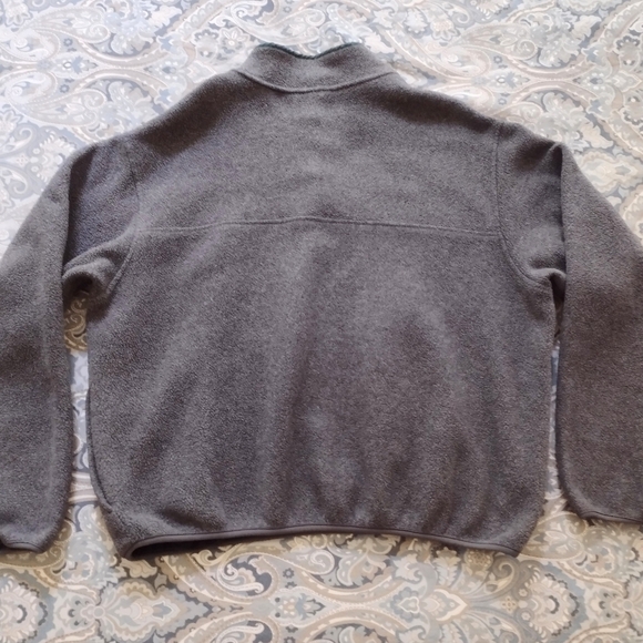 Lands' End Gray Fleece Pullover Sz XL - Picture 9 of 11